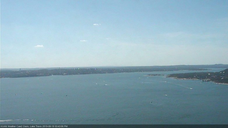 Lake Travis webcam, August 10, 2019 2:45 PM CT