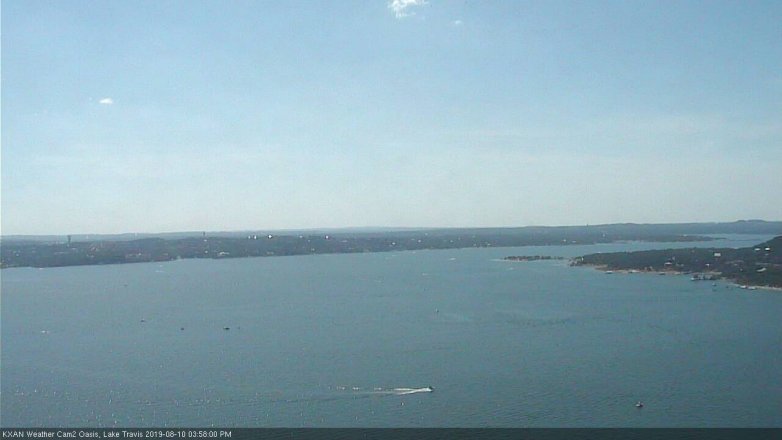 Lake Travis webcam, August 10, 2019 3:00 PM CT