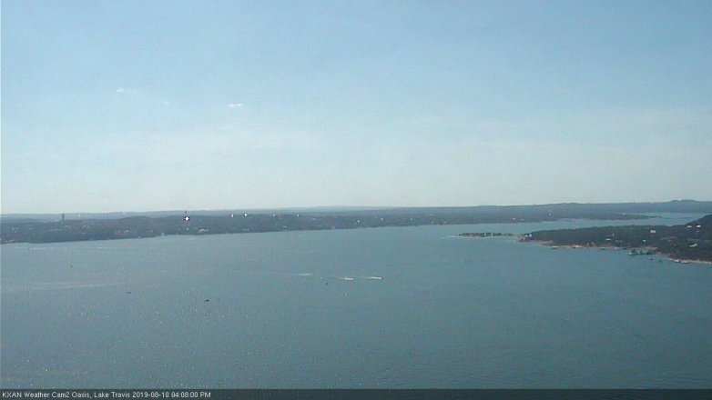 Lake Travis webcam, August 10, 2019 3:10 PM CT