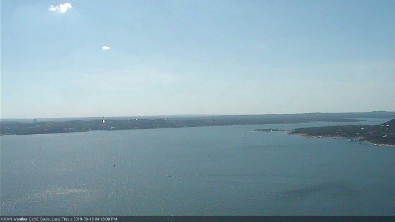 Lake Travis webcam, August 10, 2019 3:15 PM CT