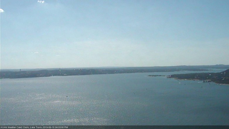 Lake Travis webcam, August 10, 2019 3:35 PM CT
