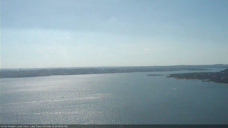 Lake Travis webcam, August 10, 2019 4:00 PM CT