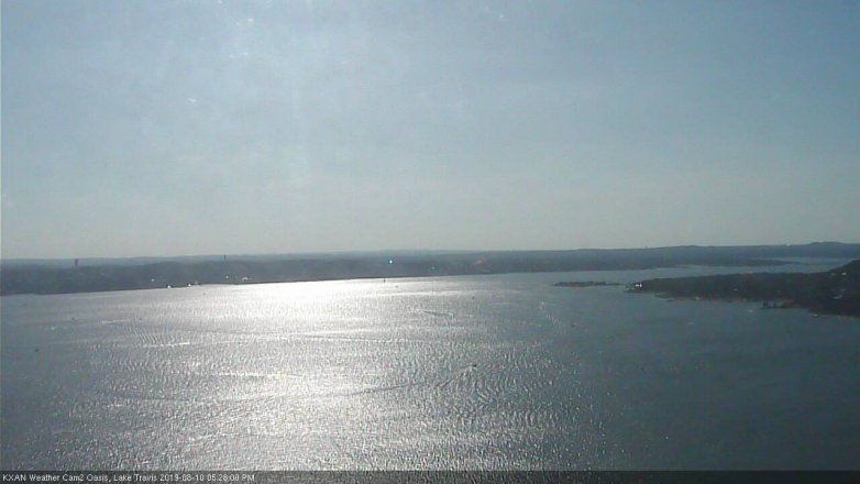 Lake Travis webcam, August 10, 2019 4:30 PM CT