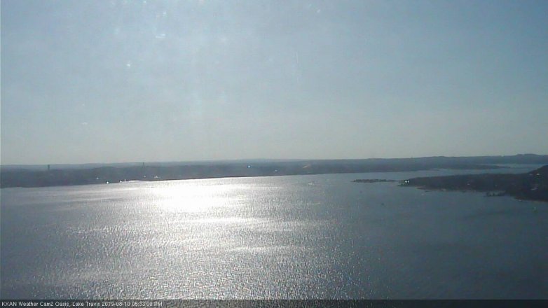 Lake Travis webcam, August 10, 2019 4:35 PM CT