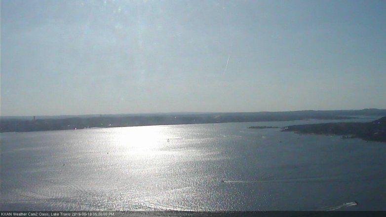 Lake Travis webcam, August 10, 2019 4:40 PM CT