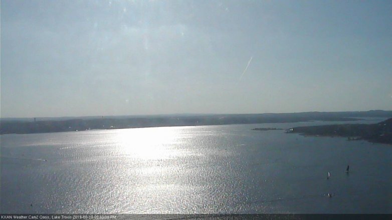 Lake Travis webcam, August 10, 2019 4:45 PM CT