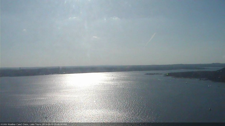 Lake Travis webcam, August 10, 2019 4:50 PM CT