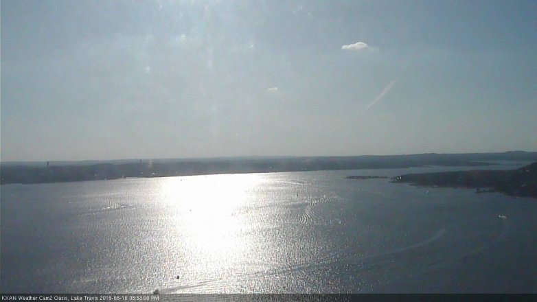Lake Travis webcam, August 10, 2019 4:55 PM CT