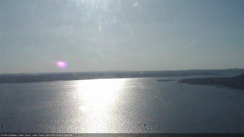 Lake Travis webcam, August 10, 2019 5:05 PM CT