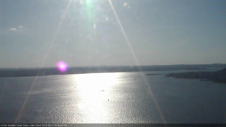 Lake Travis webcam, August 10, 2019 5:10 PM CT