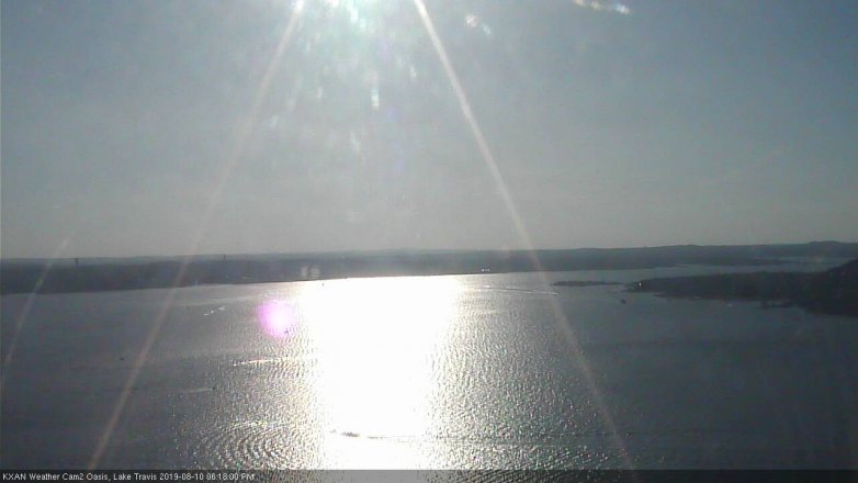 Lake Travis webcam, August 10, 2019 5:20 PM CT