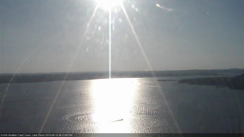 Lake Travis webcam, August 10, 2019 5:35 PM CT