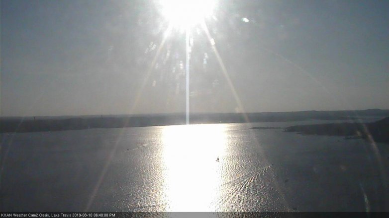 Lake Travis webcam, August 10, 2019 5:50 PM CT