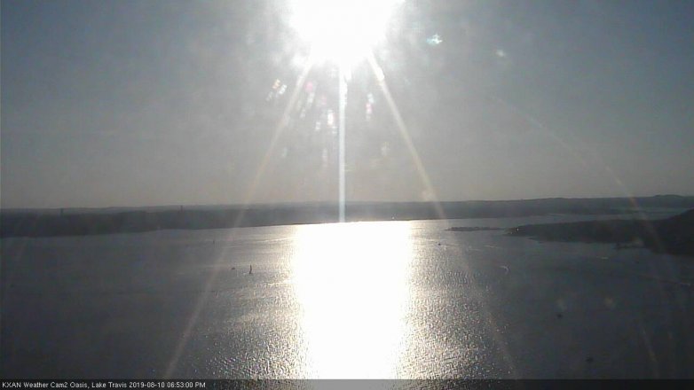 Lake Travis webcam, August 10, 2019 5:55 PM CT