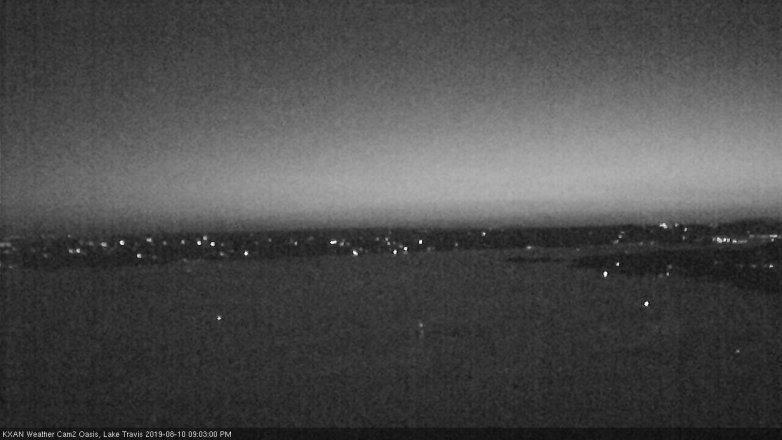 Lake Travis webcam, August 10, 2019 8:05 PM CT