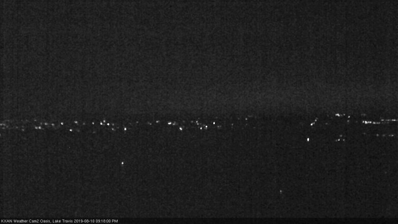 Lake Travis webcam, August 10, 2019 8:20 PM CT