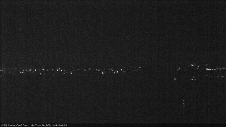 Lake Travis webcam, August 10, 2019 8:40 PM CT