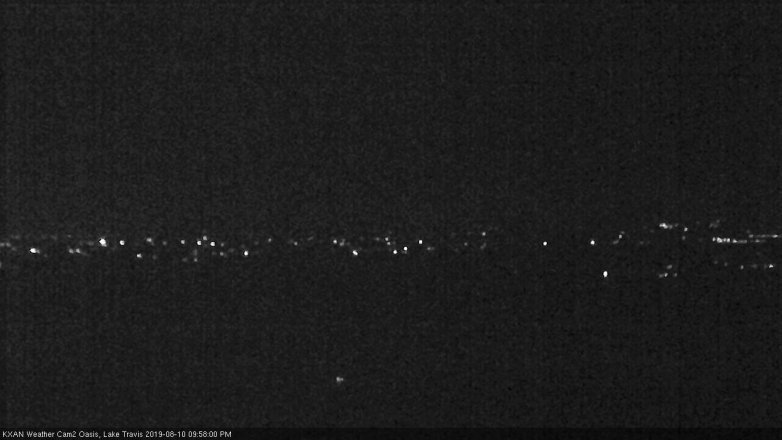 Lake Travis webcam, August 10, 2019 9:00 PM CT