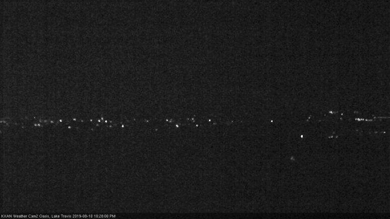 Lake Travis webcam, August 10, 2019 9:30 PM CT