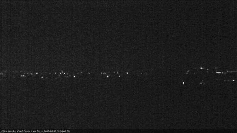 Lake Travis webcam, August 10, 2019 9:40 PM CT