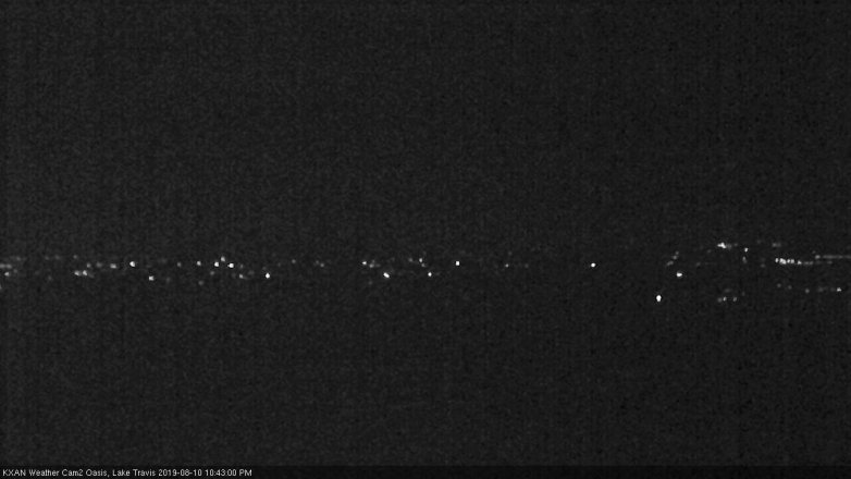 Lake Travis webcam, August 10, 2019 9:45 PM CT