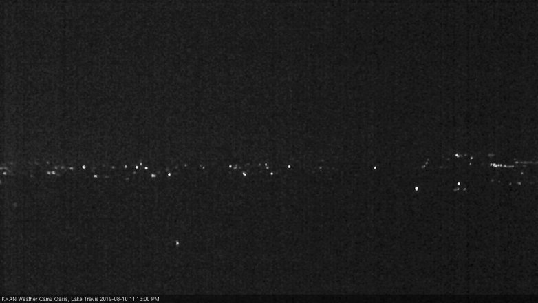 Lake Travis webcam, August 10, 2019 10:15 PM CT