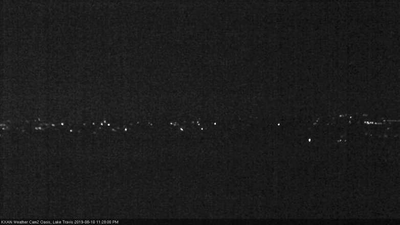 Lake Travis webcam, August 10, 2019 10:30 PM CT