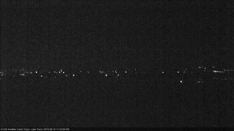 Lake Travis webcam, August 10, 2019 10:35 PM CT