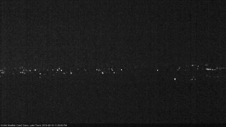 Lake Travis webcam, August 10, 2019 10:40 PM CT