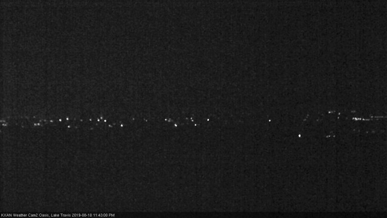 Lake Travis webcam, August 10, 2019 10:45 PM CT