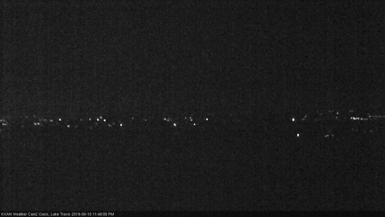 Lake Travis webcam, August 10, 2019 10:50 PM CT
