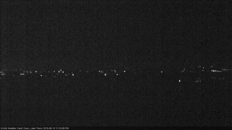 Lake Travis webcam, August 10, 2019 10:55 PM CT