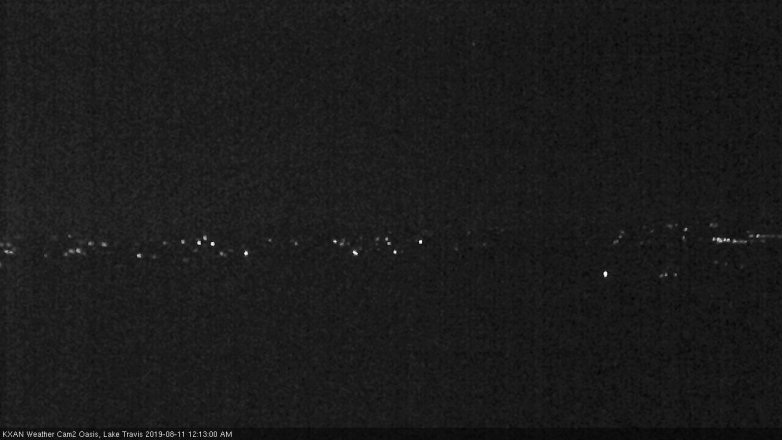 Lake Travis webcam, August 10, 2019 11:15 PM CT