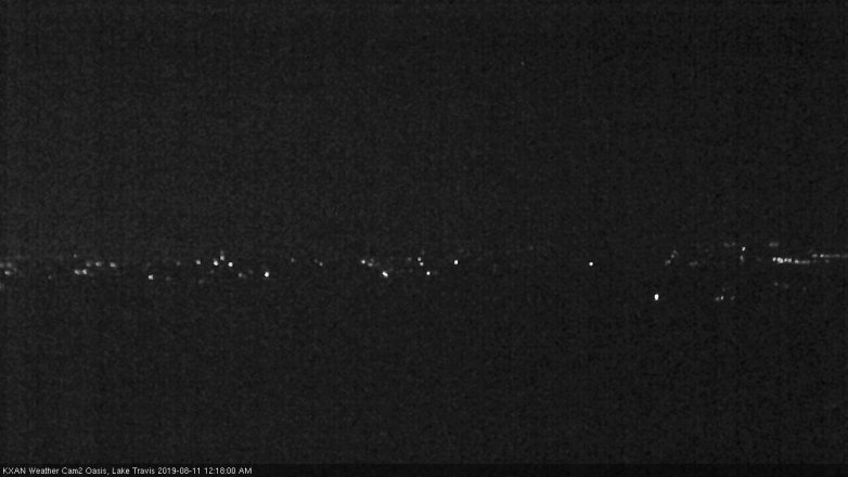 Lake Travis webcam, August 10, 2019 11:20 PM CT