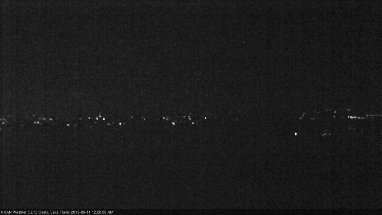 Lake Travis webcam, August 10, 2019 11:30 PM CT