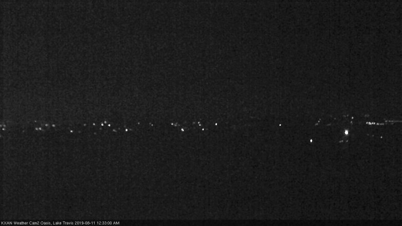 Lake Travis webcam, August 10, 2019 11:35 PM CT