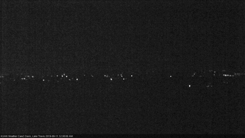Lake Travis webcam, August 10, 2019 11:40 PM CT