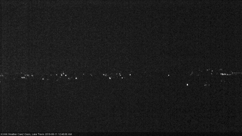 Lake Travis webcam, August 10, 2019 11:50 PM CT