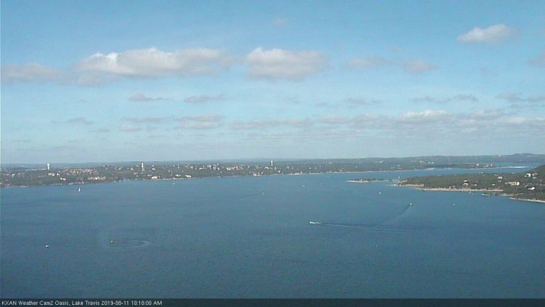 Lake Travis webcam, August 11, 2019 9:20 AM CT