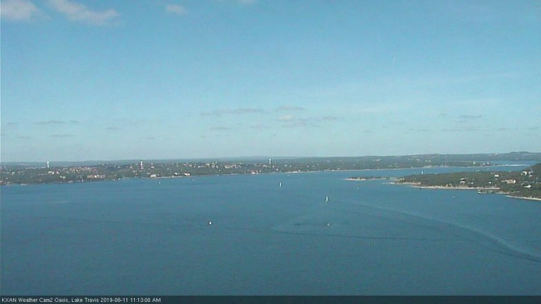 Lake Travis webcam, August 11, 2019 10:15 AM CT