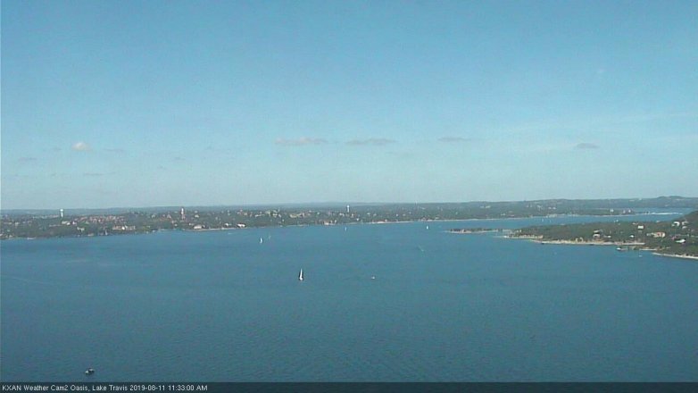 Lake Travis webcam, August 11, 2019 10:35 AM CT