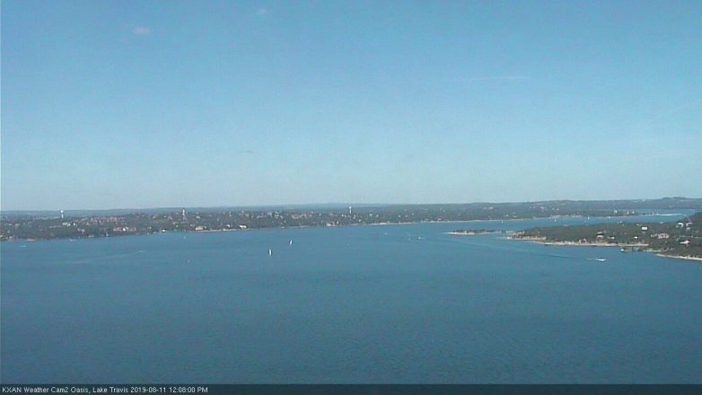 Lake Travis webcam, August 11, 2019 11:10 AM CT