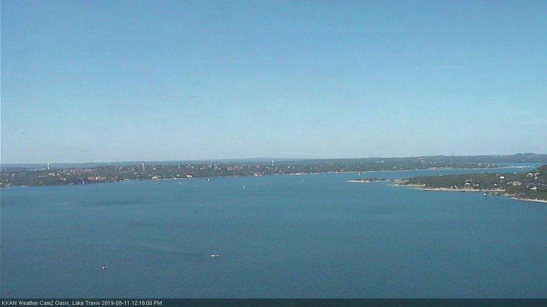 Lake Travis webcam, August 11, 2019 11:20 AM CT
