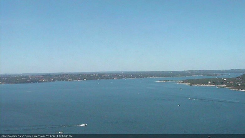 Lake Travis webcam, August 11, 2019 11:55 AM CT