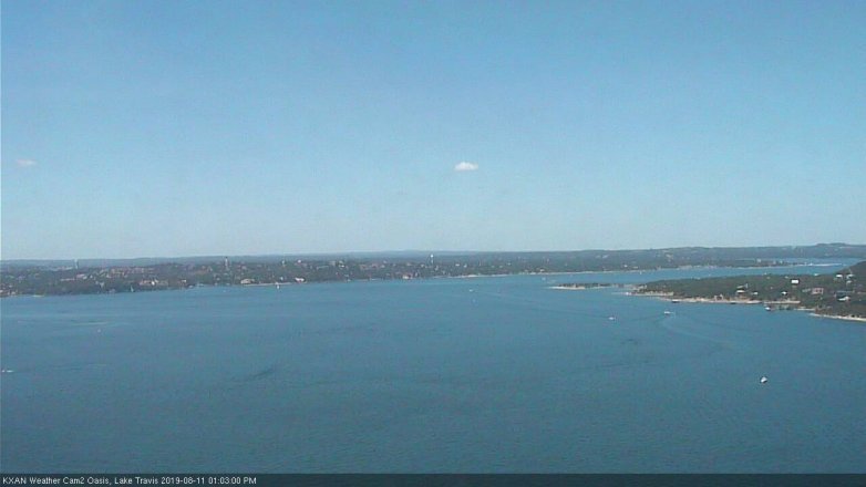 Lake Travis webcam, August 11, 2019 12:05 PM CT