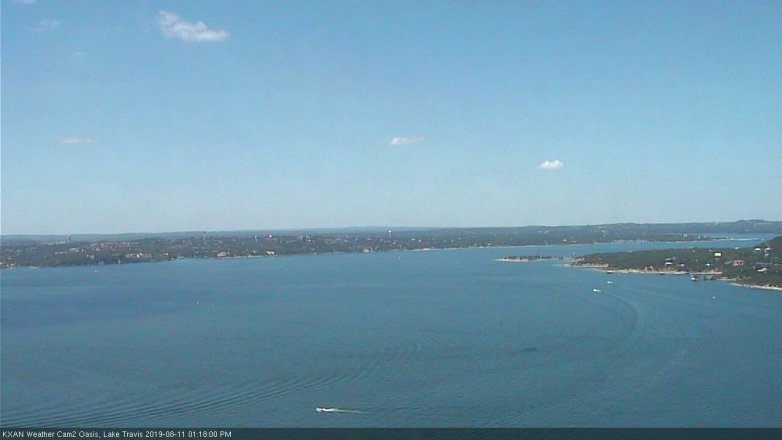 Lake Travis webcam, August 11, 2019 12:20 PM CT