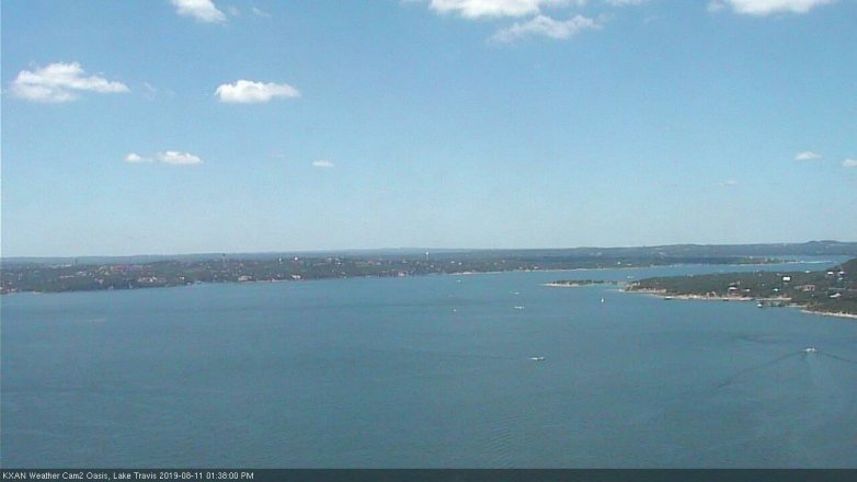 Lake Travis webcam, August 11, 2019 12:40 PM CT