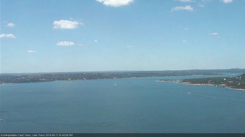 Lake Travis webcam, August 11, 2019 12:45 PM CT