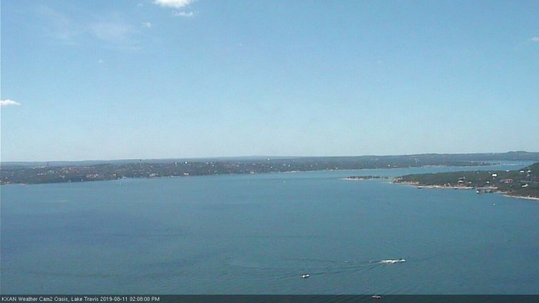 Lake Travis webcam, August 11, 2019 1:10 PM CT