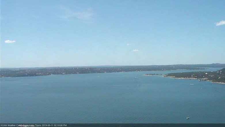 Lake Travis webcam, August 11, 2019 1:20 PM CT